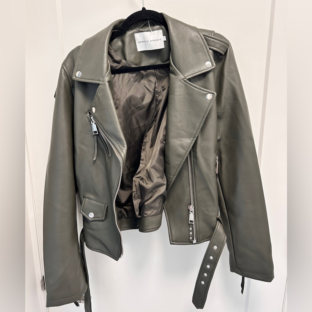 Faux leather jacket